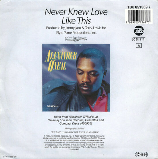Alexander O'Neal - Never Knew Love Like This
