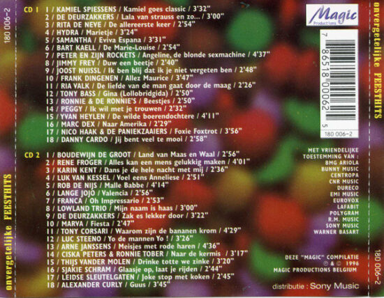 Various - 36 Onvergetelijke Feesthits