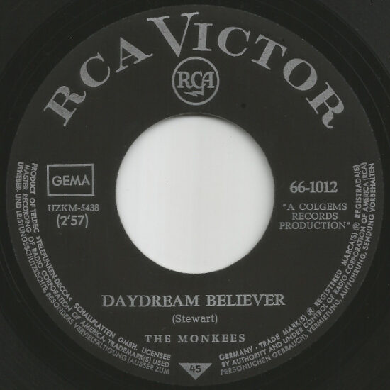 The Monkees - Day Dream Believer / Goin' Down