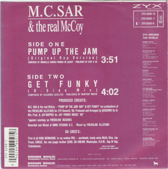 M.C.Sar - Pump Up The Jam Rap