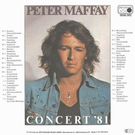 Peter Maffay - Über Sieben Brücken Mußt Du Gehn