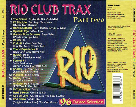 Various - Rio Club Trax Part Two - 96 Dance Selection