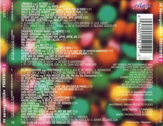 Various - 36 Onvergetelijke Feesthits 2