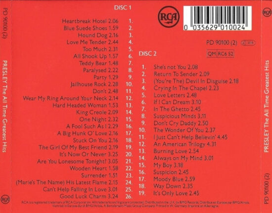 Elvis Presley - The All Time Greatest Hits