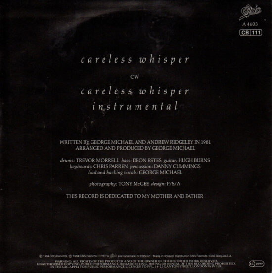 George Michael - Careless Whisper