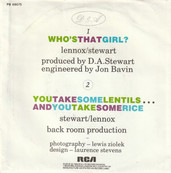 Eurythmics - Who's That Girl?