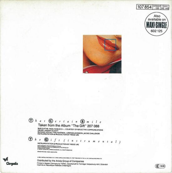 Midge Ure - That Certain Smile