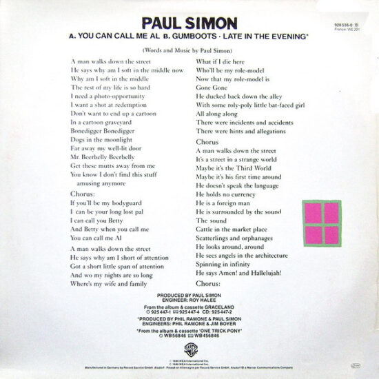 Paul Simon - You Can Call Me Al