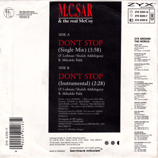 Real McCoy - Don't Stop