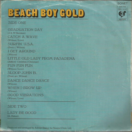 Gidea Park - Beach Boy Gold