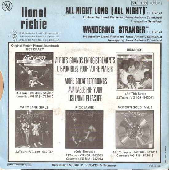 Lionel Richie - All Night Long (All Night)