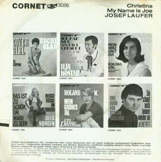 Josef Laufer - Christina / My Name Is Joe