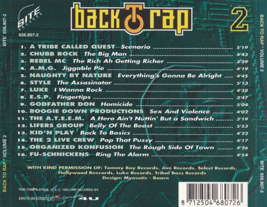 Various - Back To Rap Volume 2
