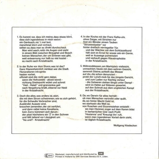 BAP - Kristallnaach / Wellenreiter