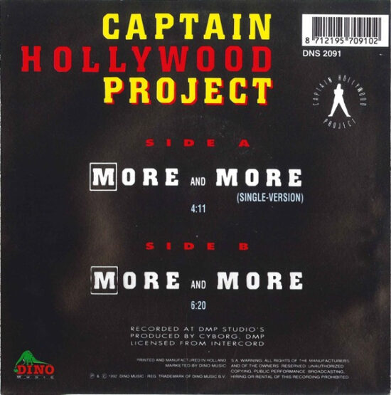 Captain Hollywood Project - More And More