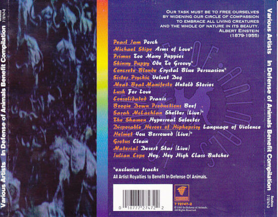 Various - In Defense Of Animals Benefit Compilation