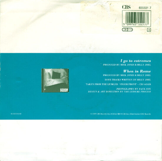 Billy Joel - I Go To Extremes