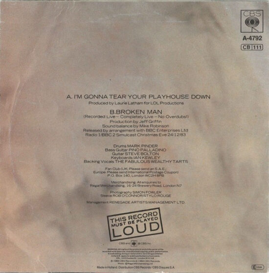 Paul Young - I'm Gonna Tear Your Playhouse Down