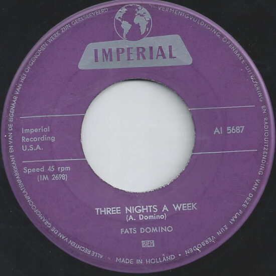Fats Domino - Put Your Arms Around Me Honey / Three Nights A Week