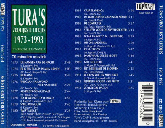 Will Tura - Tura's Vrolijkste Liedjes 1973 - 1993