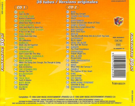 Various - Fantastic 80s! - 36 Tubes Indispensables Des 80s!