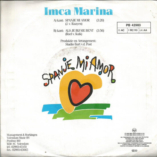 Imca Marina - Spanje Mi Amor