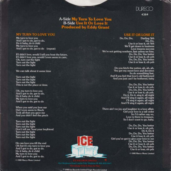 Eddy Grant - My Turn To Love You