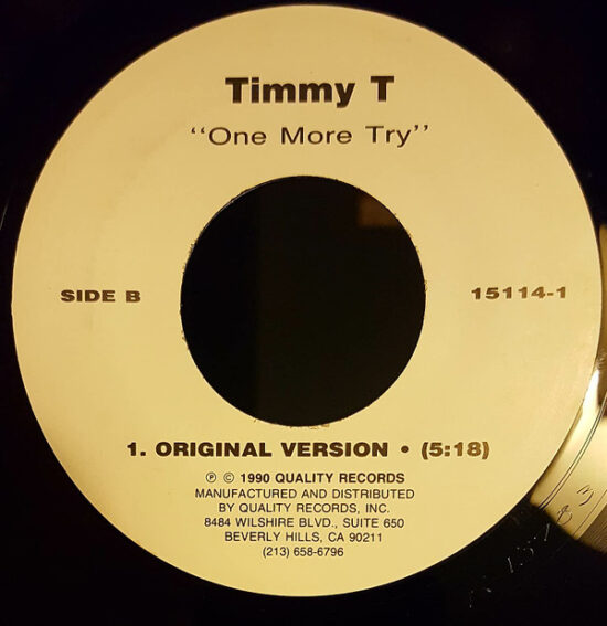 Timmy T - One More Try