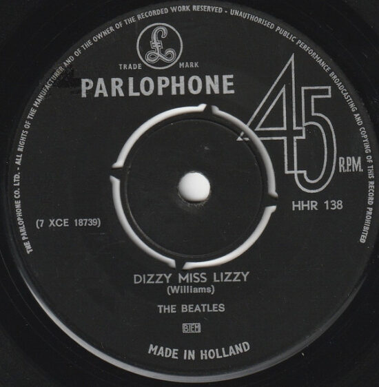 The Beatles - Dizzy Miss Lizzy / Yesterday