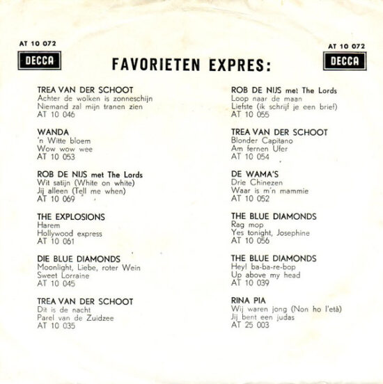 Trea van der Schoot - Tennessee Waltz / Move Over Darling