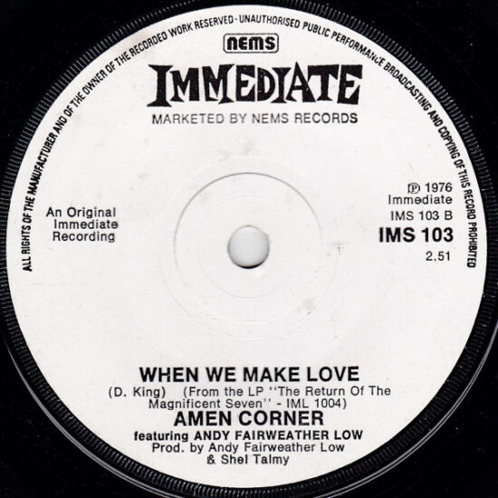 Amen Corner - (If Paradise Is) Half As Nice