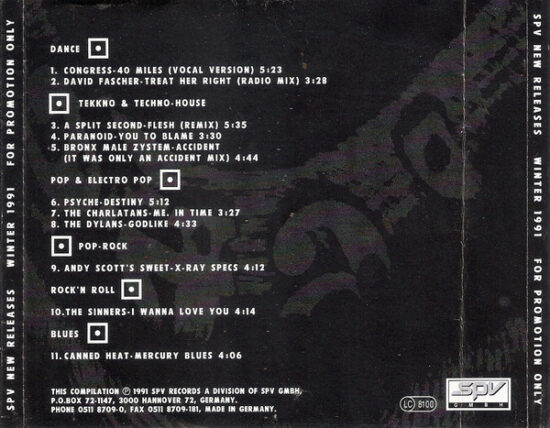 Various - SPV New Releases - Winter 1991