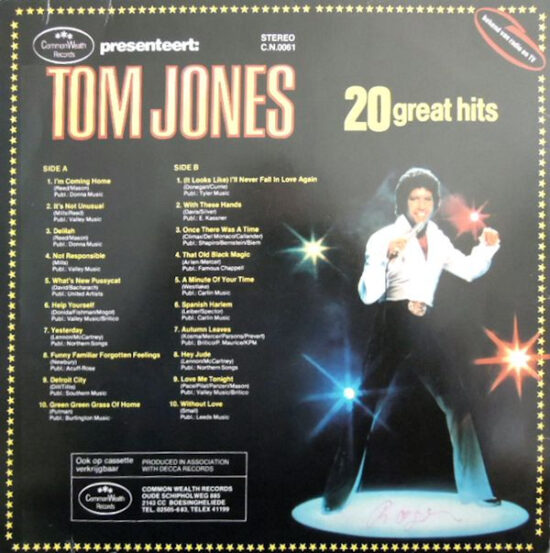 Tom Jones - 20 Great Hits