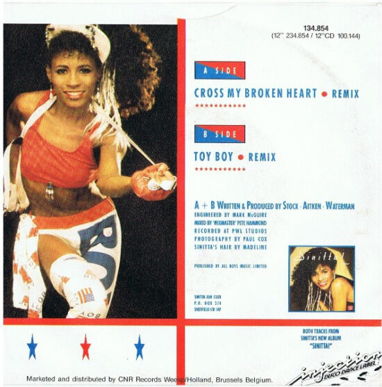 Sinitta - Cross My Broken Heart (Remix)