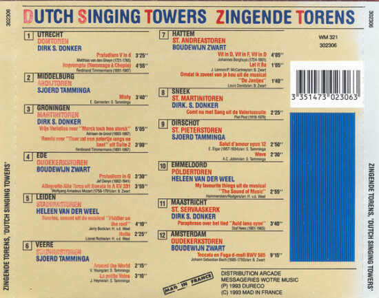 Various - Dutch Singing Towers / Zingende Torens / Les Carillons Symphoniques