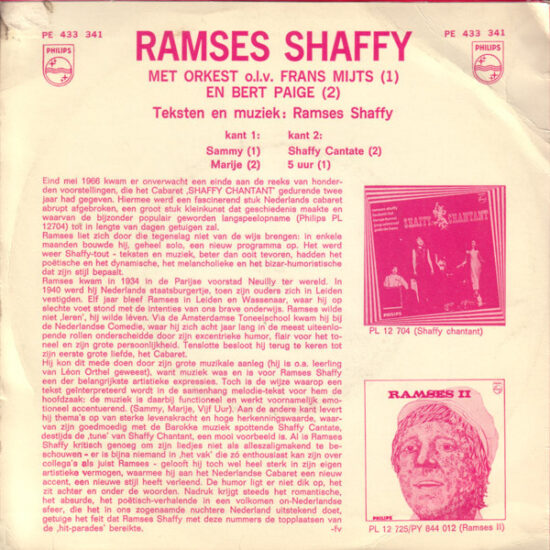 Ramses Shaffy - Sammy / Marije / Shaffy Cantate / 5 Uur