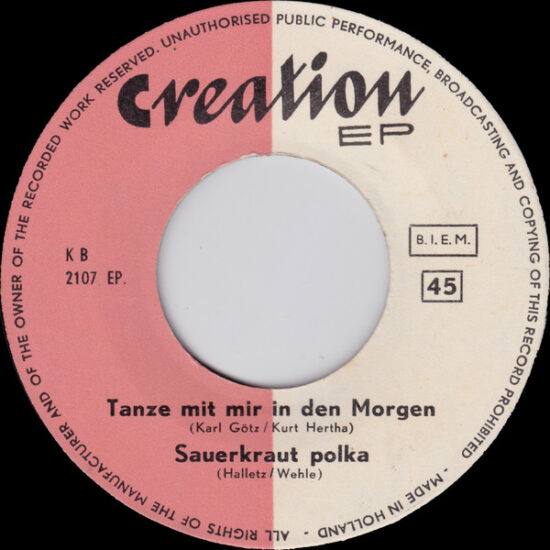Unknown Artist - Tanze Mit Mir In Den Morgen / Sauerkraut Polka / Heisser Sand / Ramona