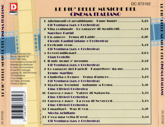 Various - Le Piu' Belle Musiche Del Cinema Italiano