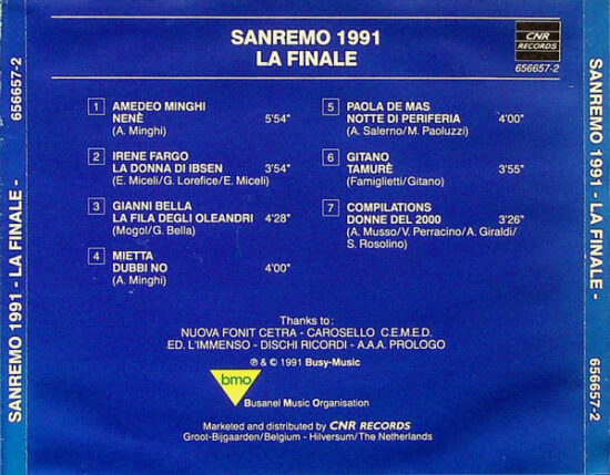Various - Sanremo 1991 - La Finale -