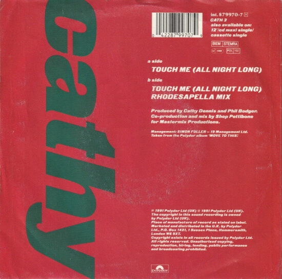 Cathy Dennis - Touch Me (All Night Long)
