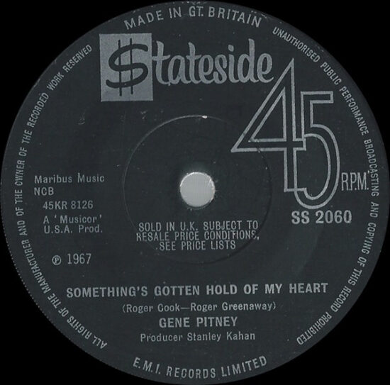 Gene Pitney - Something's Gotten Hold Of My Heart
