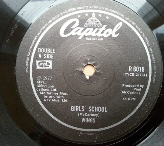 Wings (2) - Mull Of Kintyre / Girls School