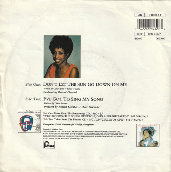Oleta Adams - Don't Let The Sun Go Down On Me