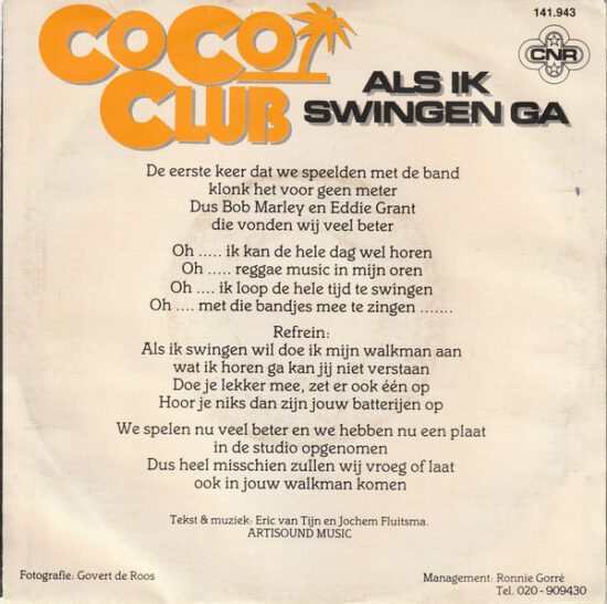Coco Club - Als Ik Swingen Ga
