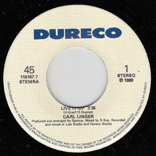 Carl Linger - Live It Up