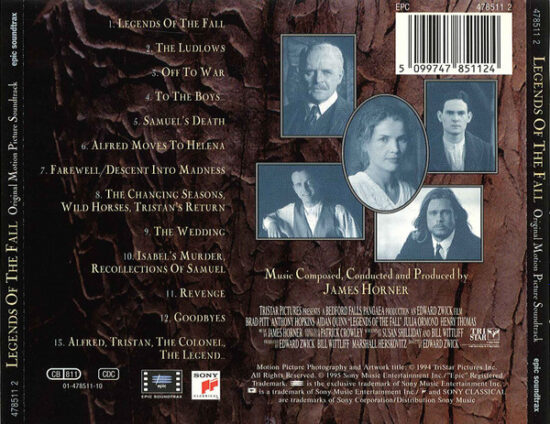 James Horner - Legends Of The Fall (Original Motion Picture Soundtrack)