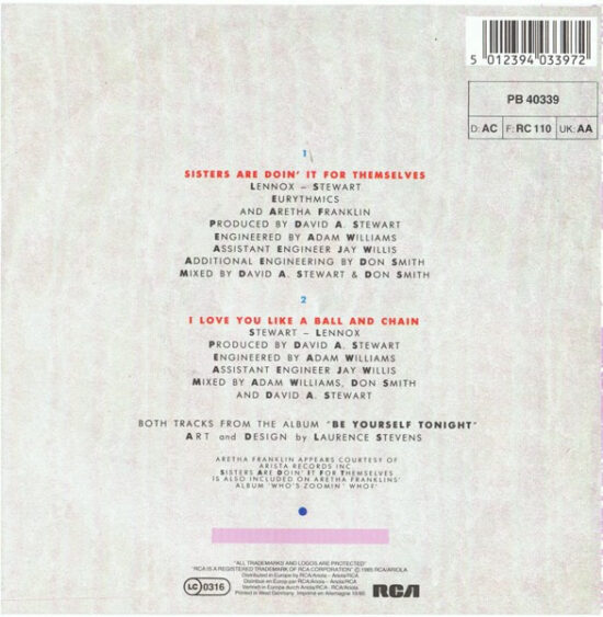 Eurythmics - Sisters Are Doin' It For Themselves