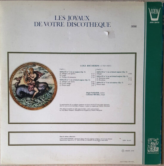 Luigi Boccherini - Sonates N°1 En Si Bémol Majeur - N°2 En Ut Majeur - N°6 En Mi Bémol Majeur - Allegro De La Sonate N°3 En Si Bémol Majeur - Presto Assaï De La Sonate N°5 En Sol Mineur