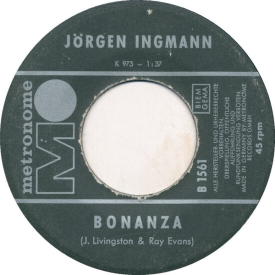 Jørgen Ingmann - Bonanza / Der Dritte Mann