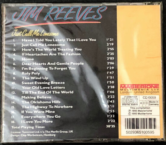 Jim Reeves - Just Call Me Lonesome